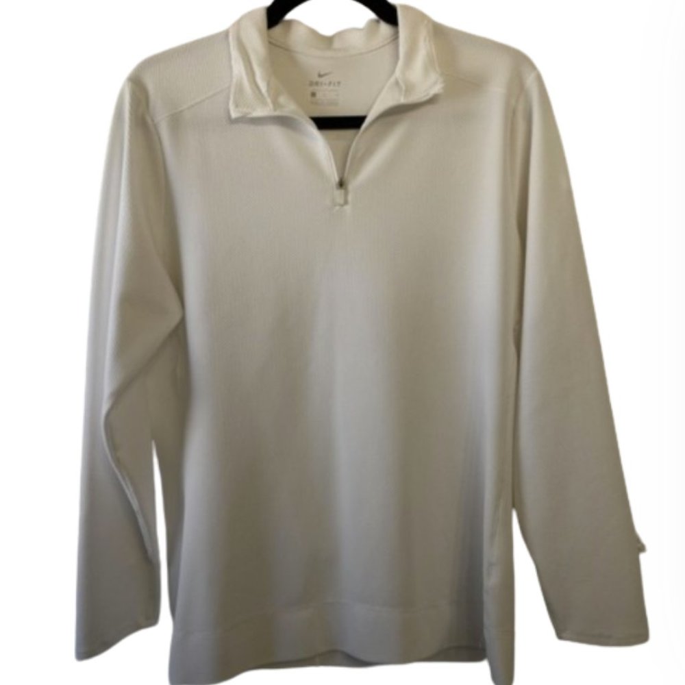 Nike Dri-Fit 1/4 Zip - L white - Picture 1 of 6